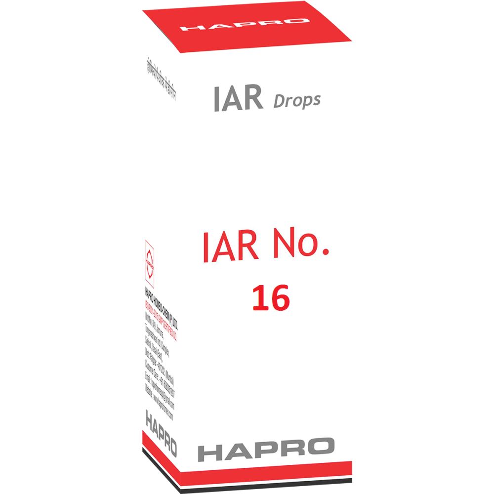 Hapro IAR Insta Action Range Drops DROP NO - 16 Rheumatism 30ml