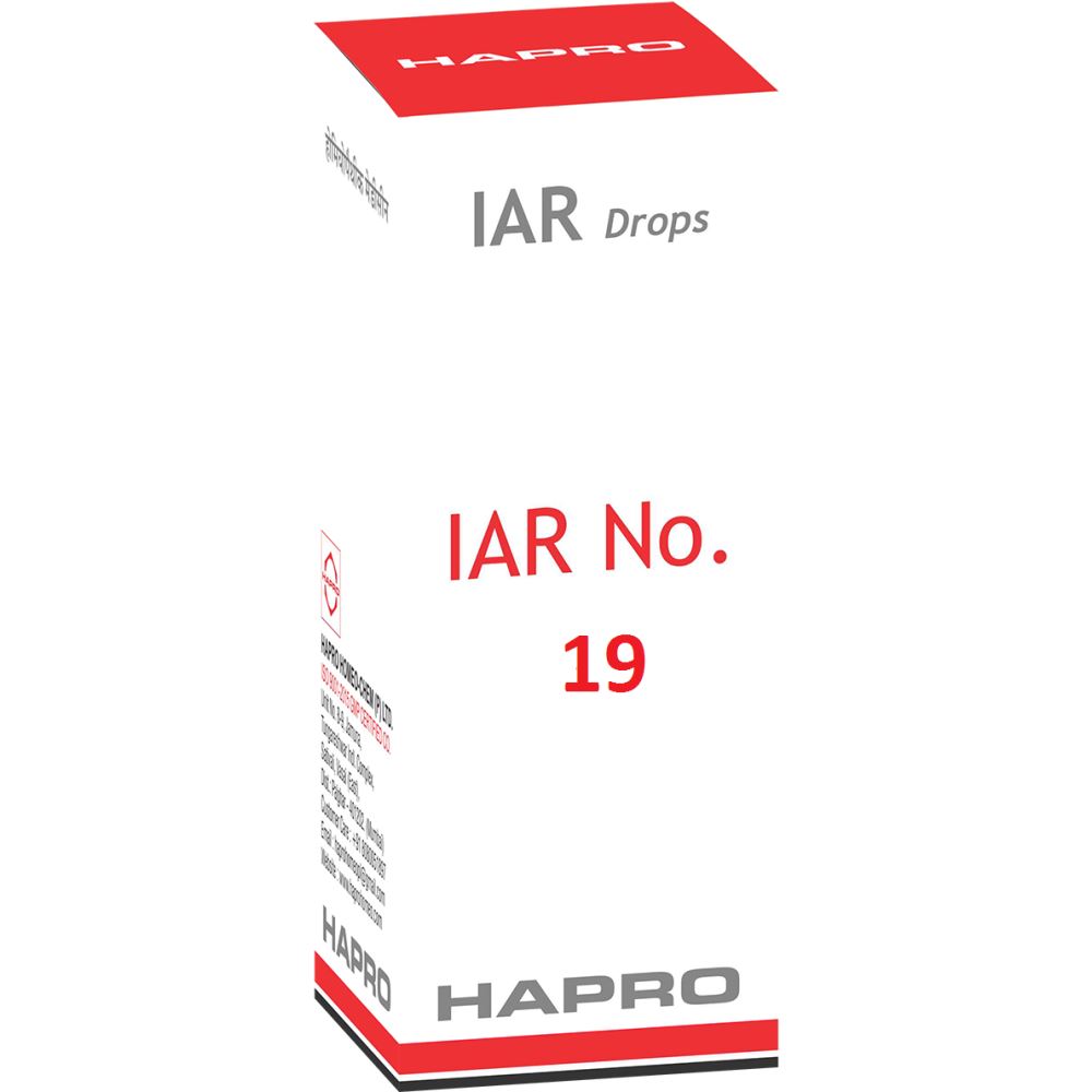 Hapro IAR Insta Action Range Drops DROP NO - 19 Appetiser 30ml