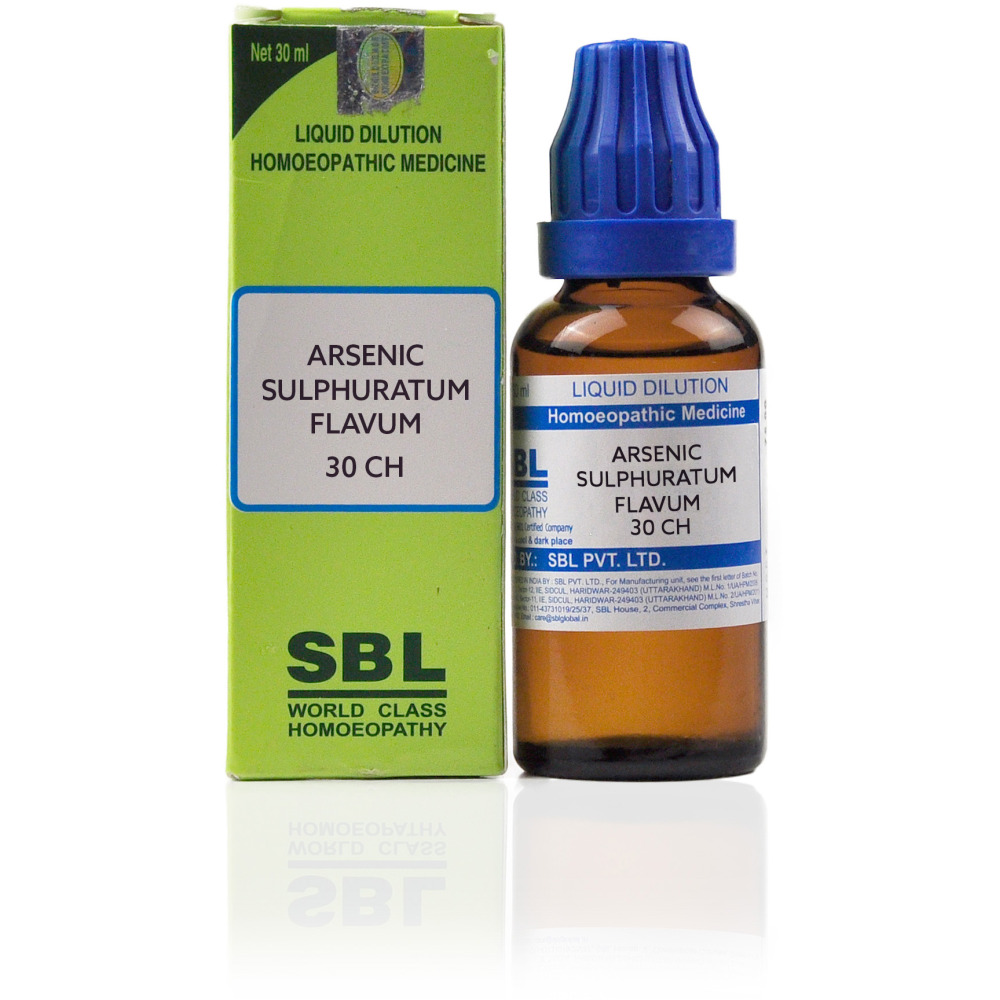 SBL Arsenic Sulphuratum Flavum 30 CH 30ml