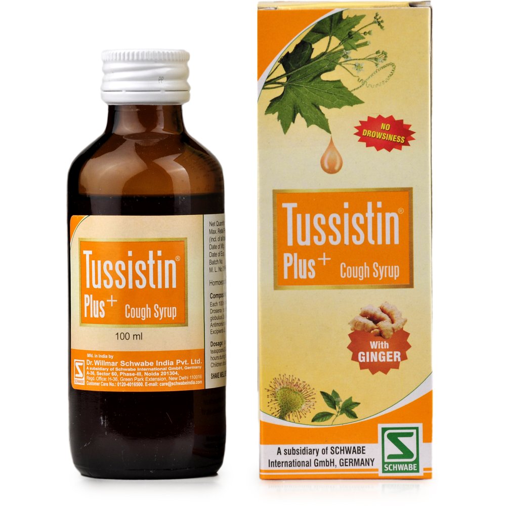 Willmar Schwabe India Tussistin Plus Ginger Cough Syrup 100ml