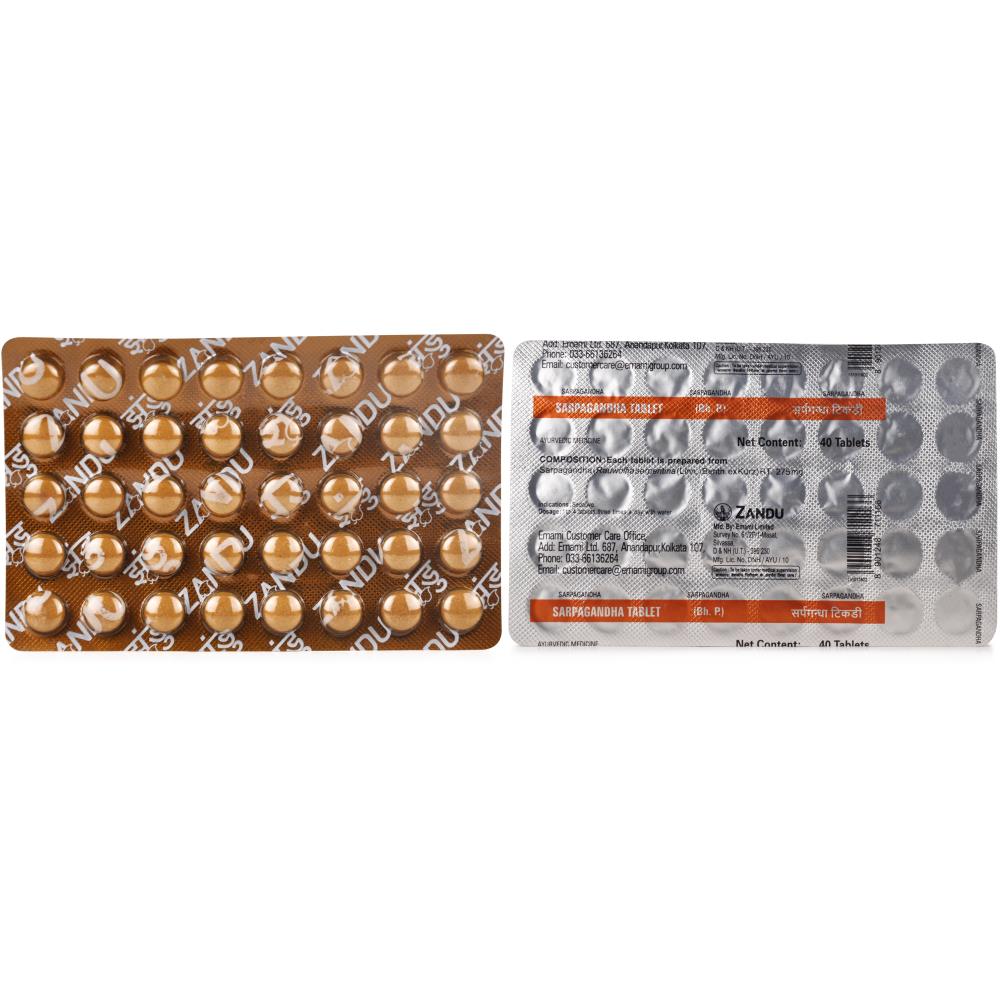 Zandu Sarpagandha Tablet 40tab