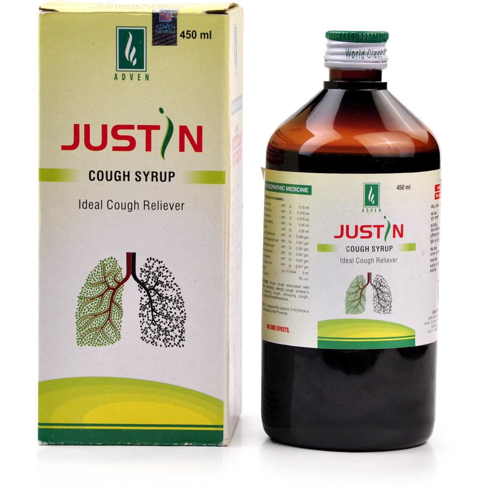 Adven Justin Cough Syrup 450ml