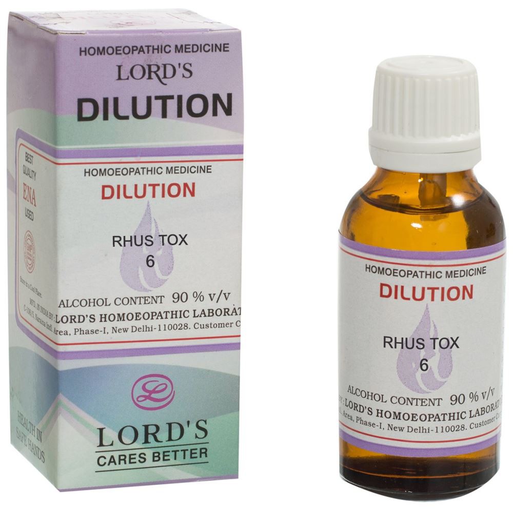 Lords Rhus Tox 6 CH 30ml Lords Rhus Tox 6 CH 30ml