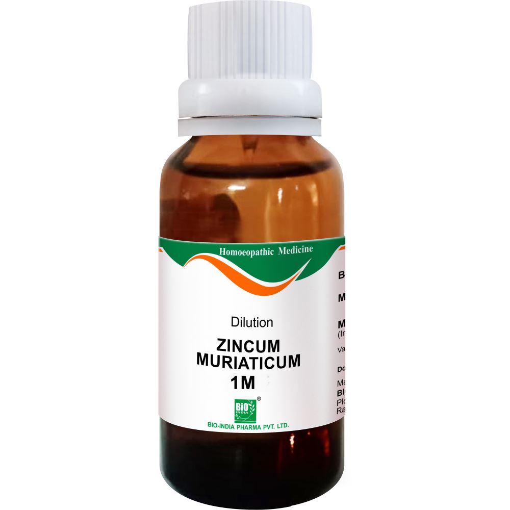 Bio India Zincum Muriaticum 1M 1000 CH 30ml