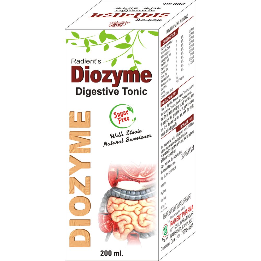 Radient Diozyme Sugar Free Syrup 200ml image