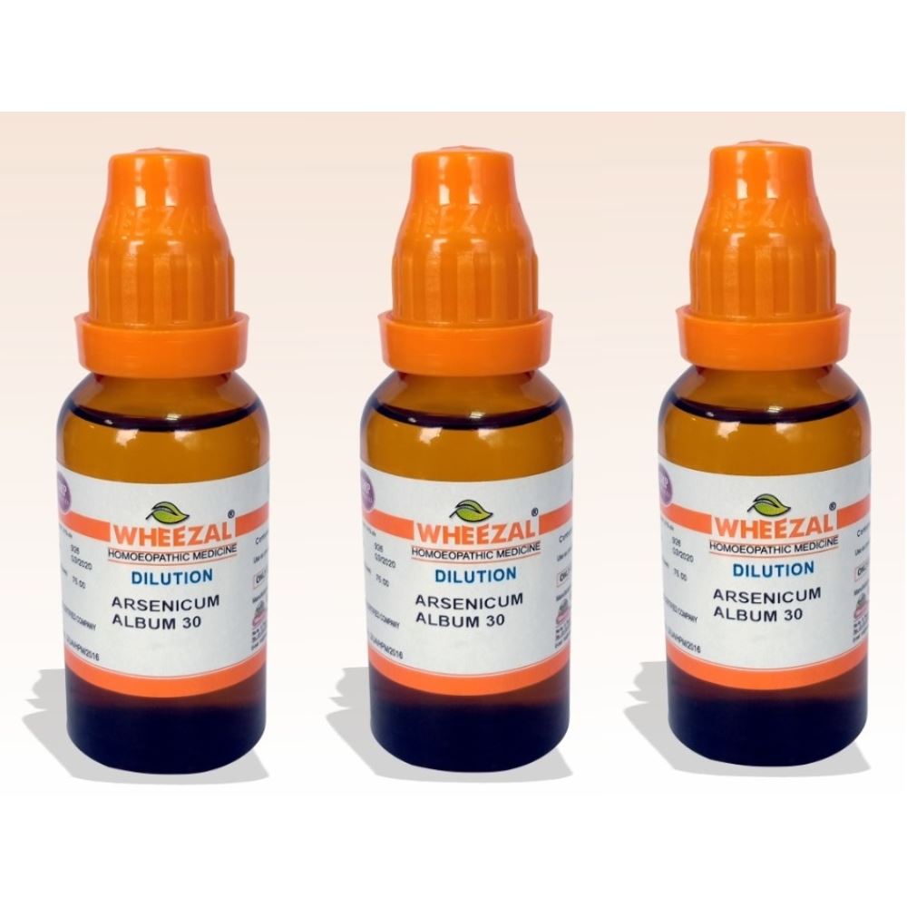 Wheezal Arsenic Album 30ml, Pack of 3