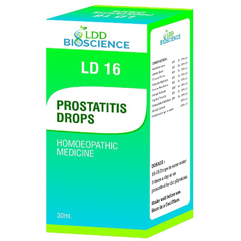 LDD Bioscience Ld 16 Prostatitis Drops 30ml LDD Bioscience Ld 16 Prostatitis Drops 30ml