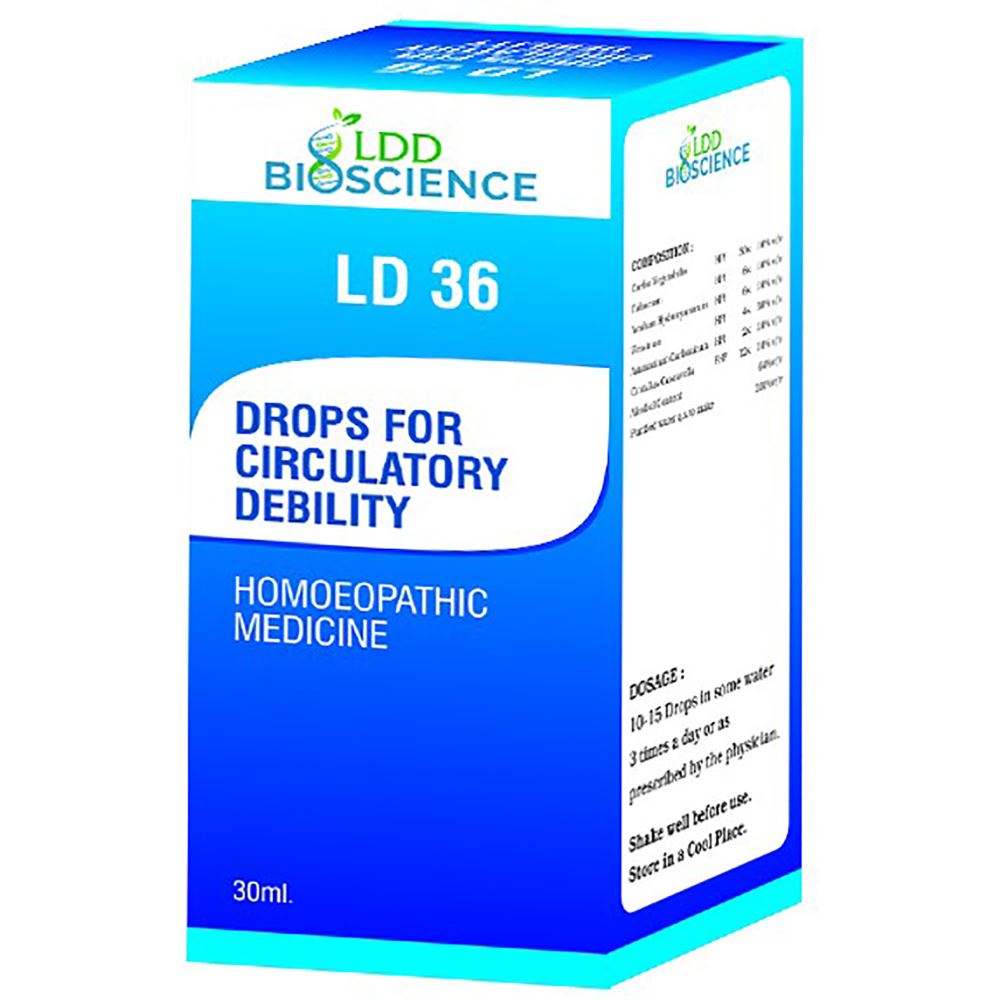 LDD Bioscience Ld 36 Circulatory Debility Drops 30ml