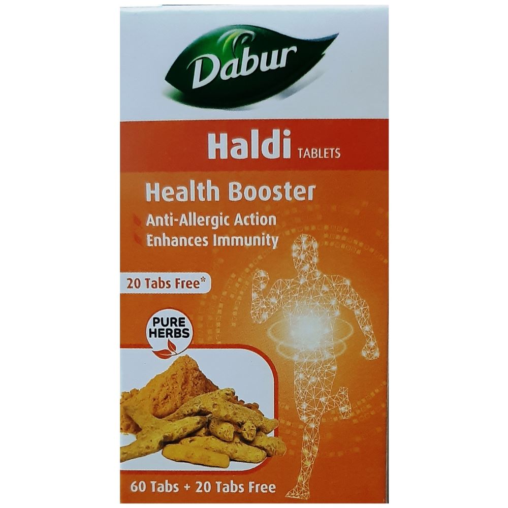 Dabur Haldi Tablets Anti-Allergic Action & Enhances Immunity 60tab