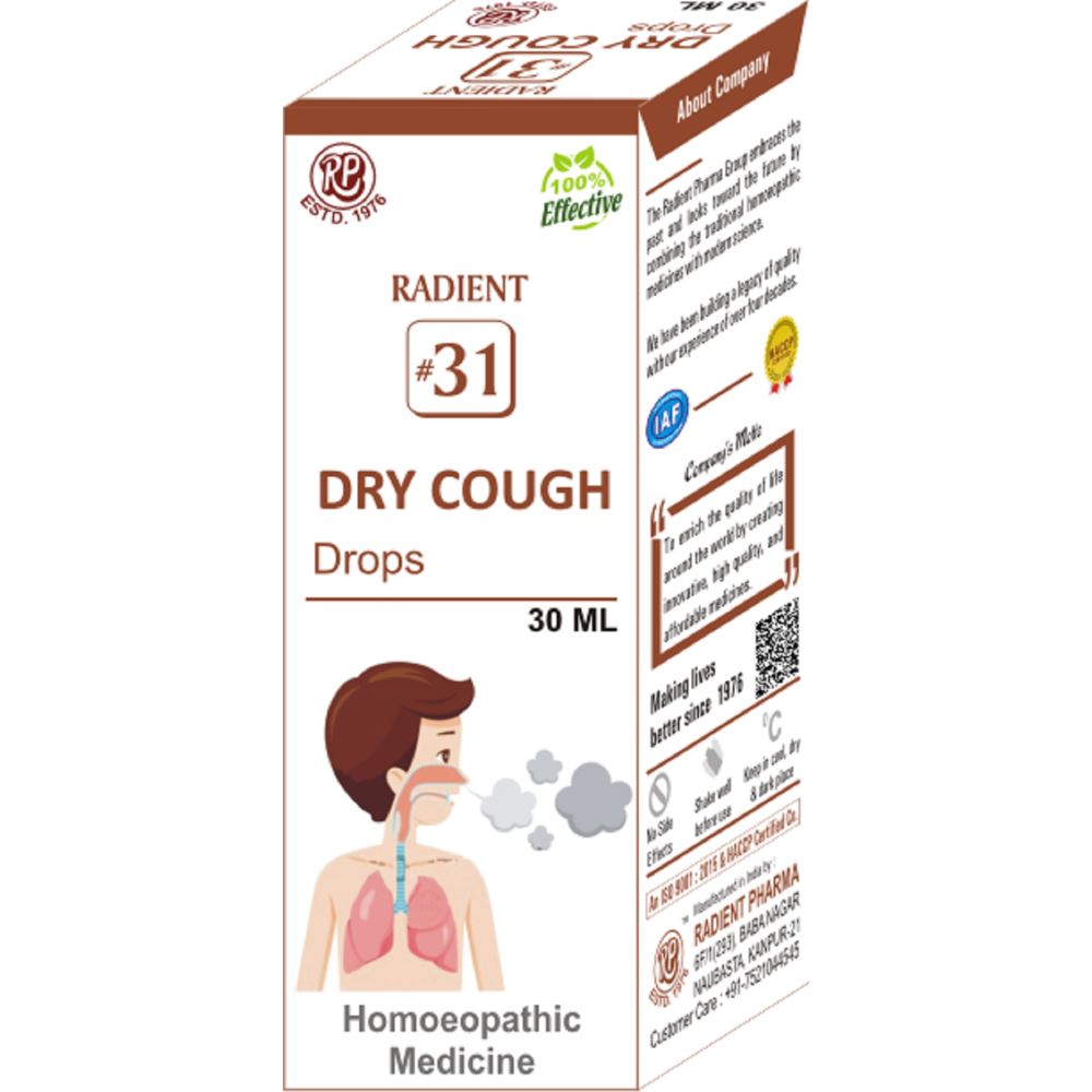 Radient 31 Dry Cough Drops 30ml image