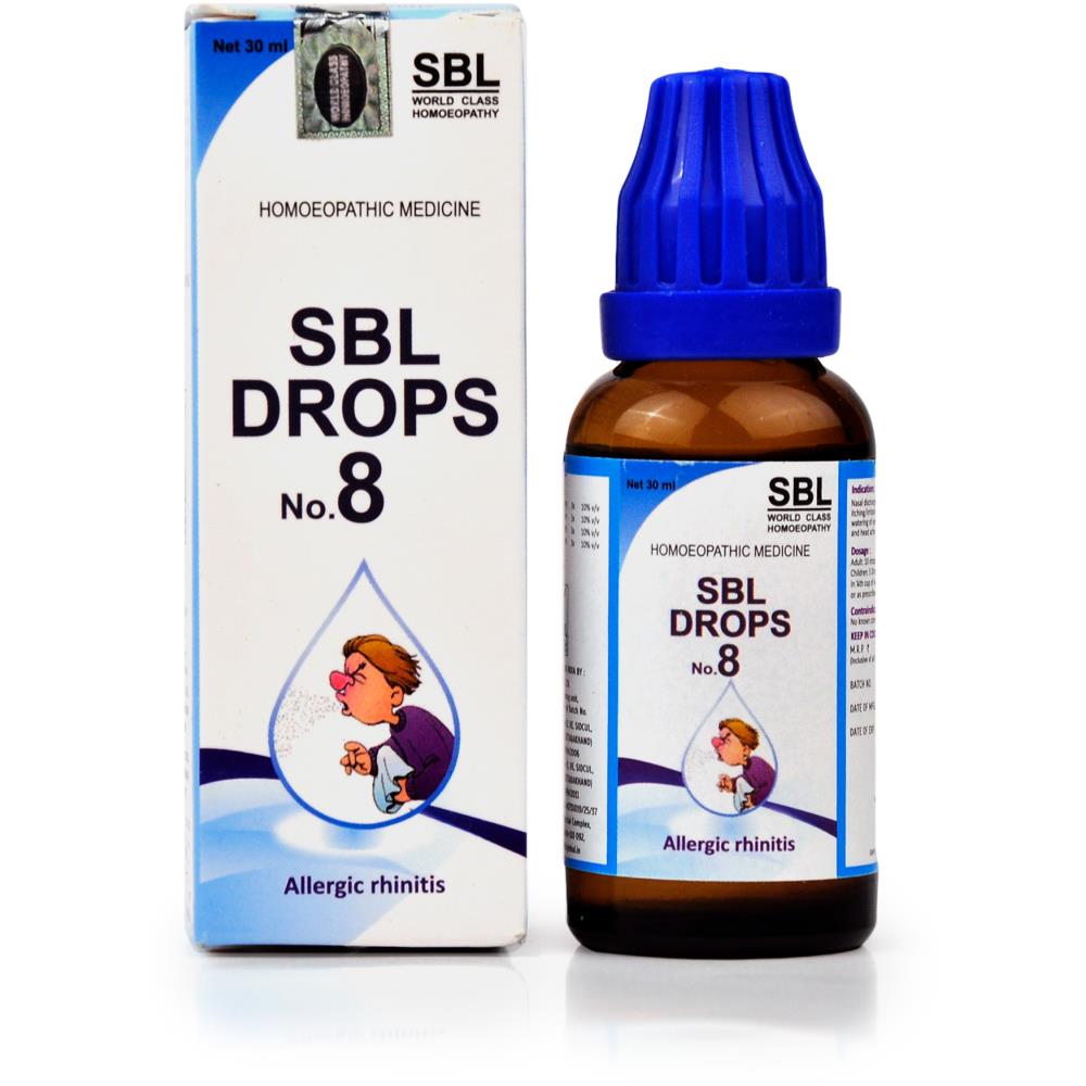 SBL Drops No 8 For Allergic Rhinitis 30ml