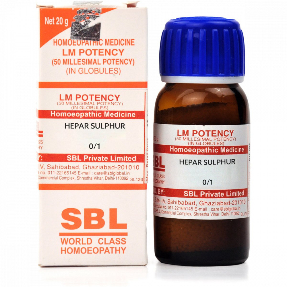 SBL Hepar Sulphur LM 0/1 20g