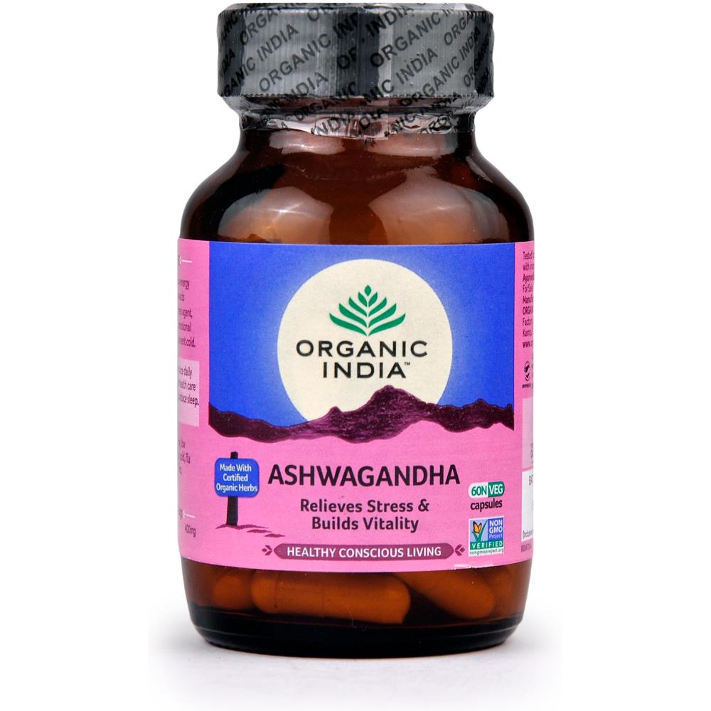 Organic India Ashwagandha Capsules 60caps