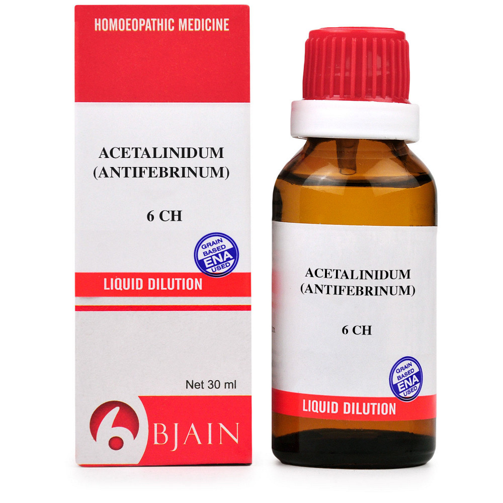 B Jain Acetalinidum Antifebrinum 6 CH 30ml