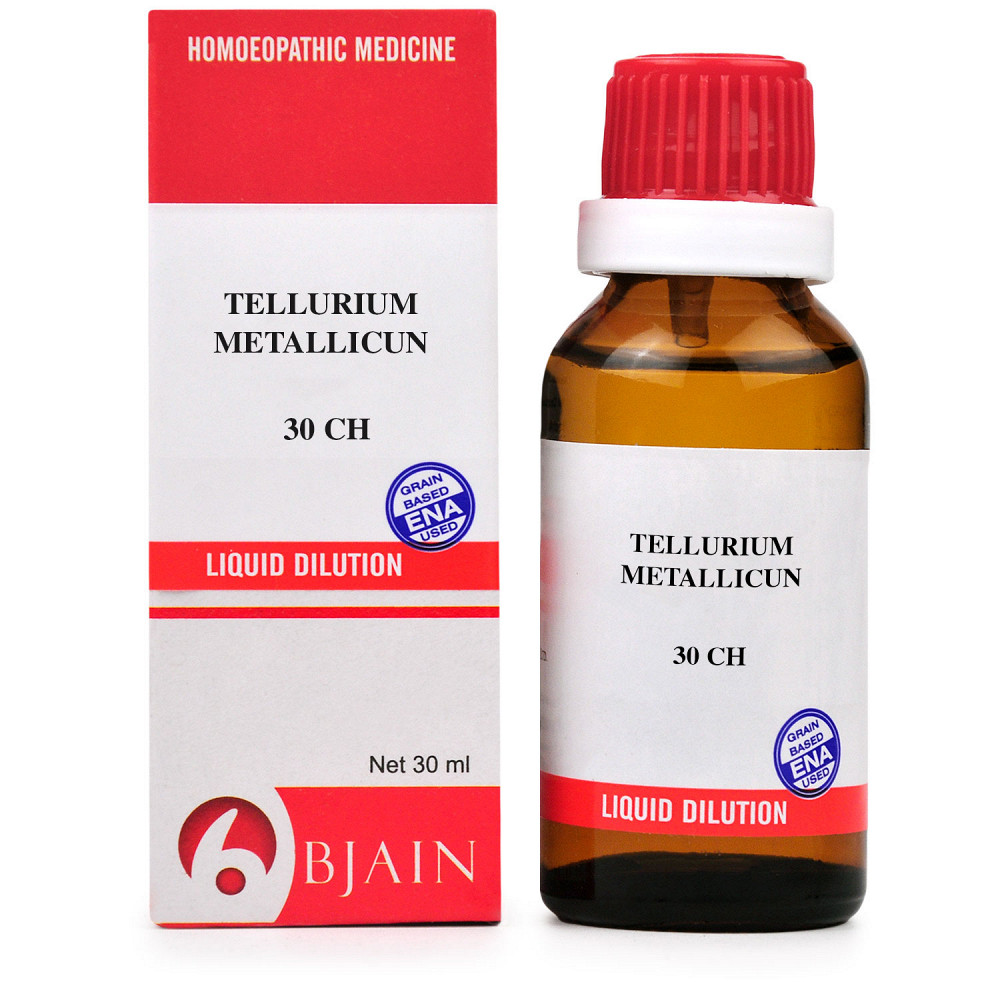 B Jain Tellurium Metallicun 30 CH 30ml B Jain Tellurium Metallicun 30 CH 30ml