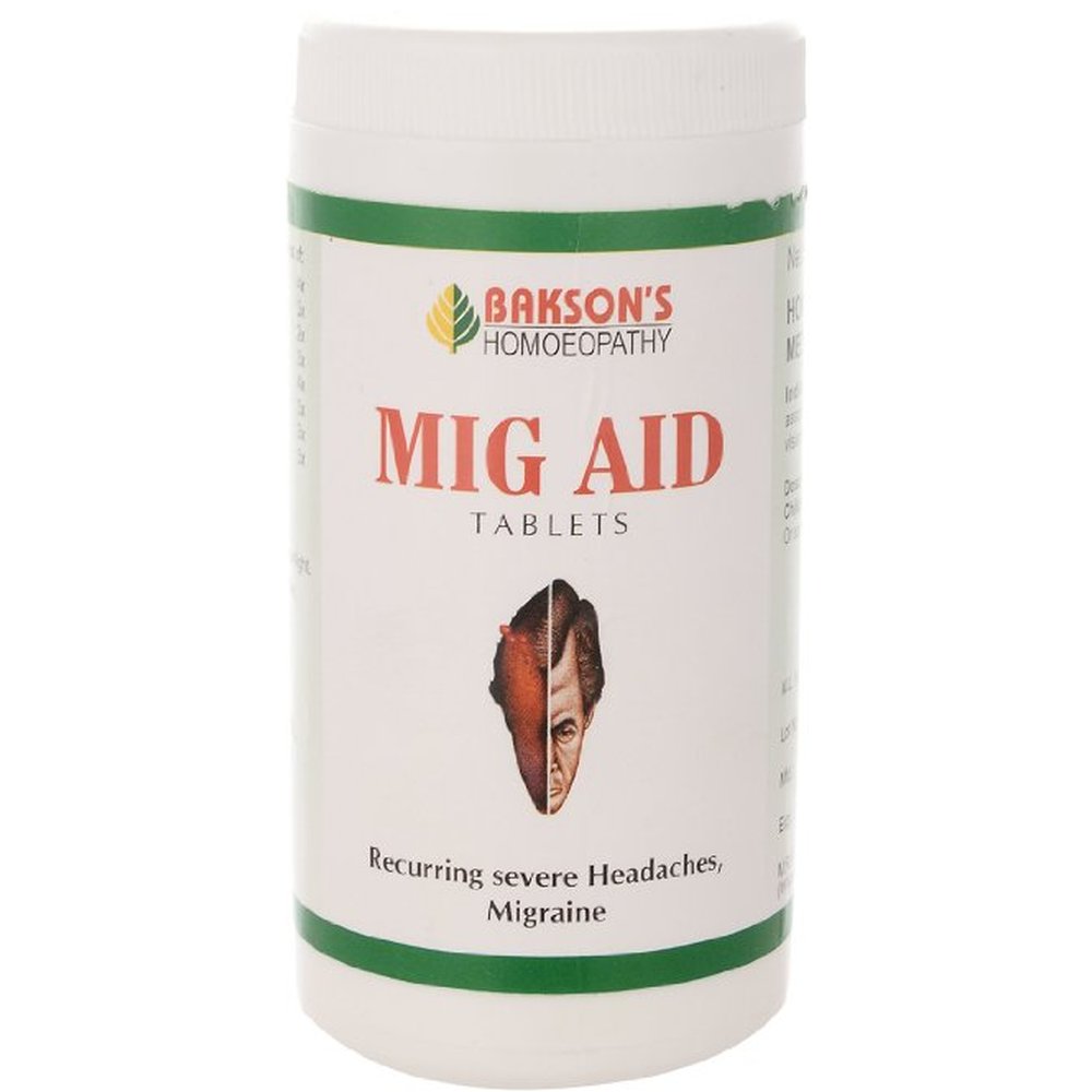 Bakson Mig Aid Tablets 200tab
