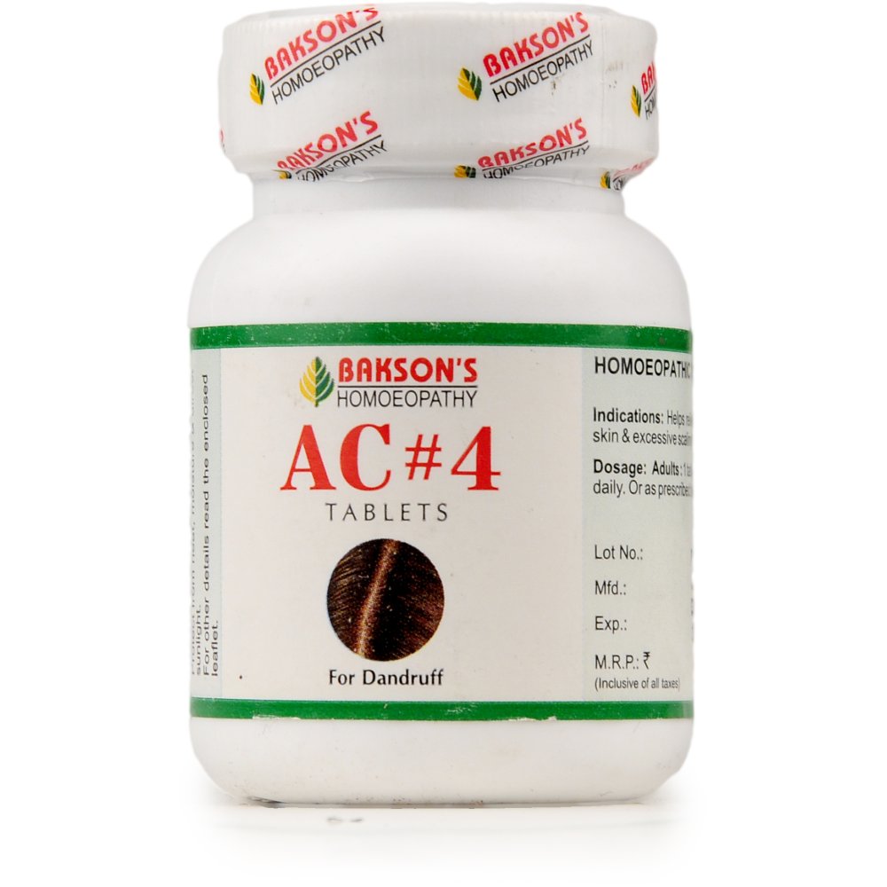Bakson AC 4 Tablets Dandruff 75tab