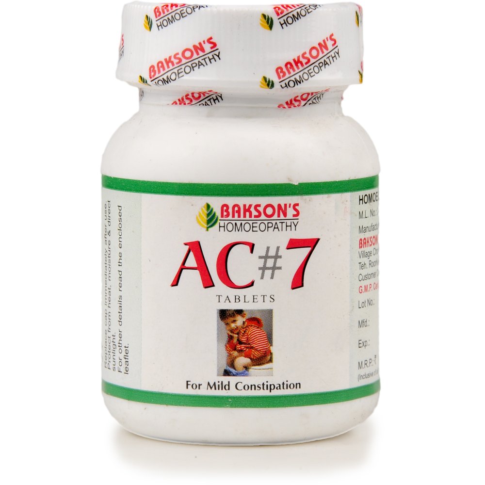 Bakson AC 7 Tablets Constipation 75tab