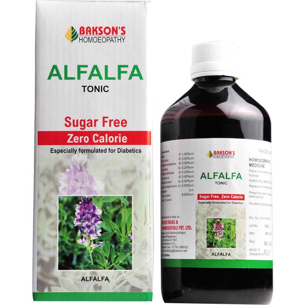 Bakson Alfalfa Tonic Sugar Free 450ml