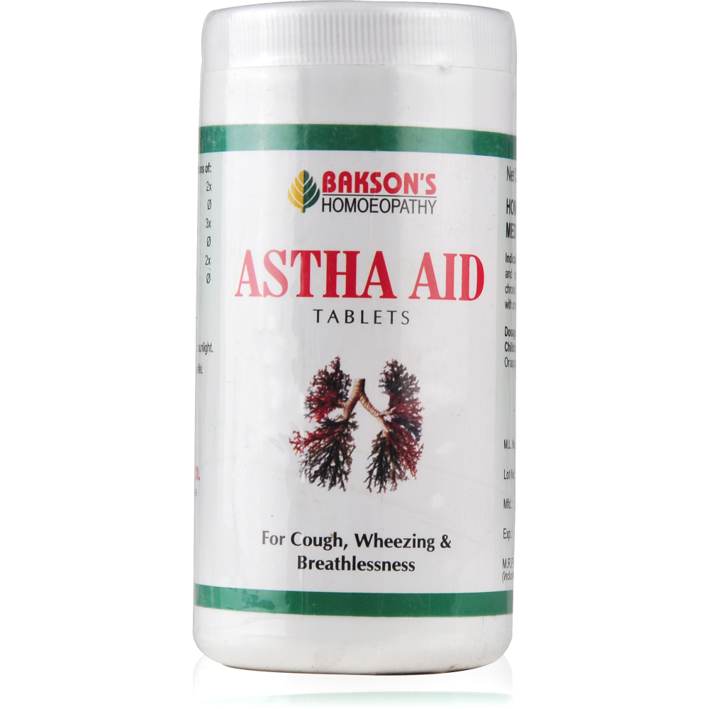 Bakson Astha Aid Tablets 200tab Bakson Astha Aid Tablets 200tab