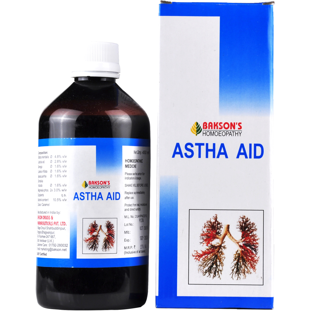 Bakson Astha Aid Syrup 450ml Bakson Astha Aid Syrup 450ml