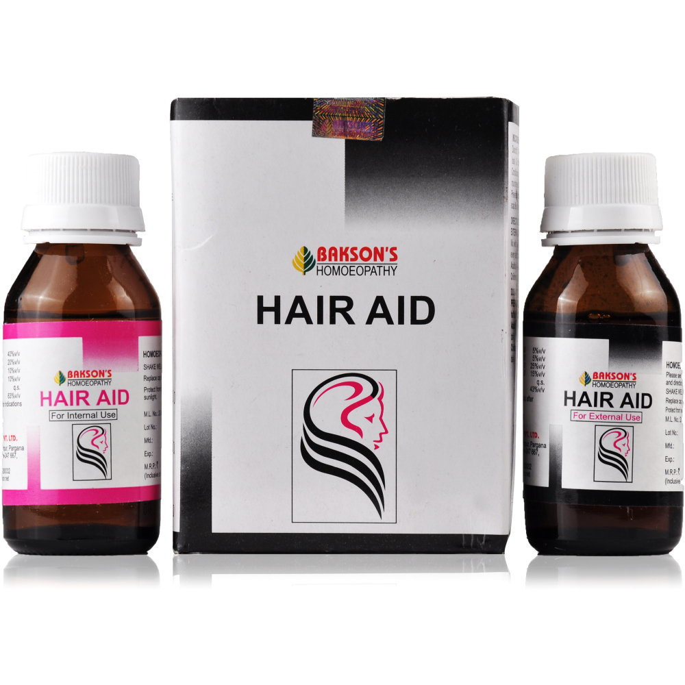 Bakson Hair Aid Drops Twin Pack 60ml
