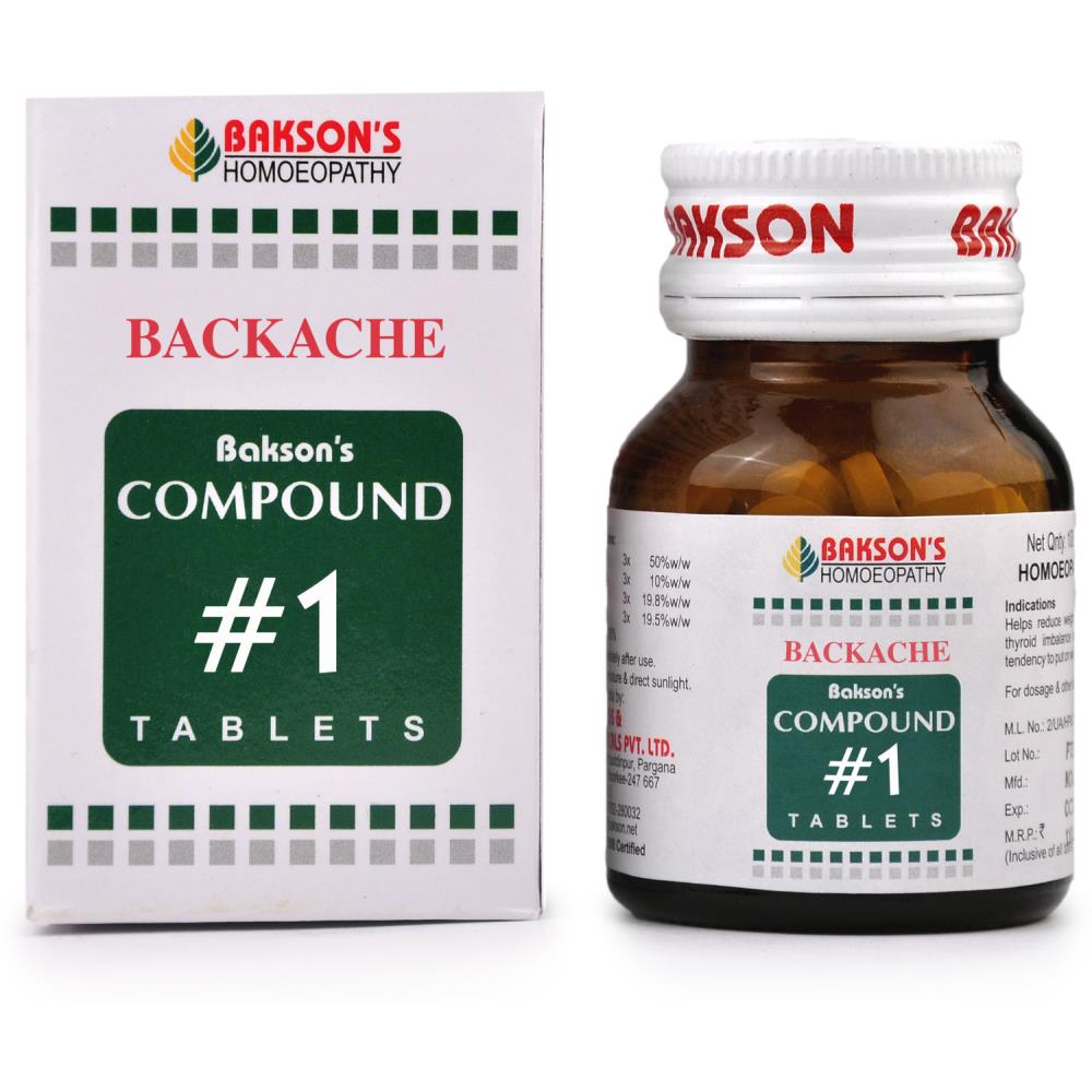 Bakson Compound No 1 Backache 100tab