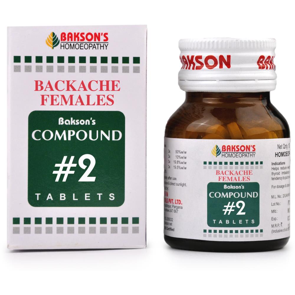 Bakson Compound No 2 Backache Females 100tab
