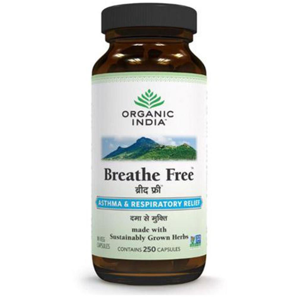 Organic India Breathe Free Capsules 250caps