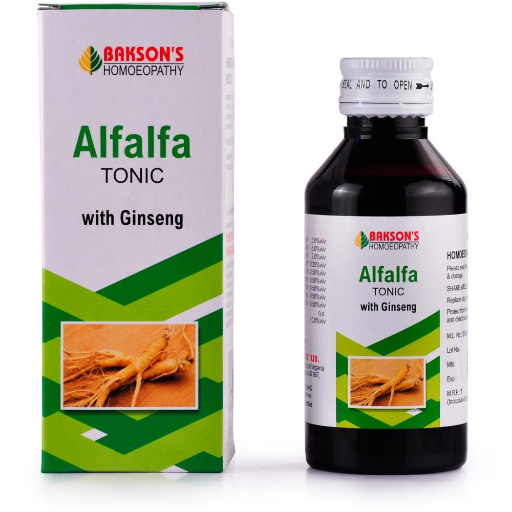 Bakson Alfalfa Tonic With Ginseng 115ml Bakson Alfalfa Include Ginseng
