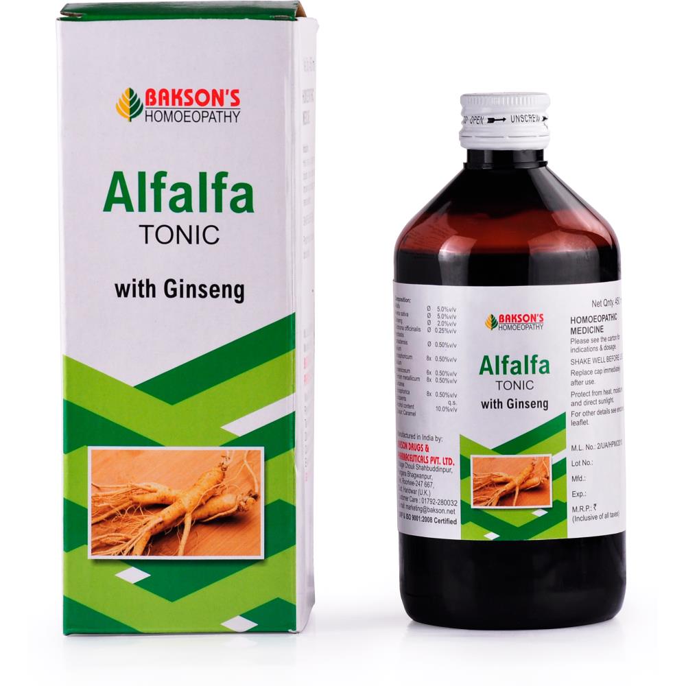 Bakson Alfalfa Tonic With Ginseng 450ml