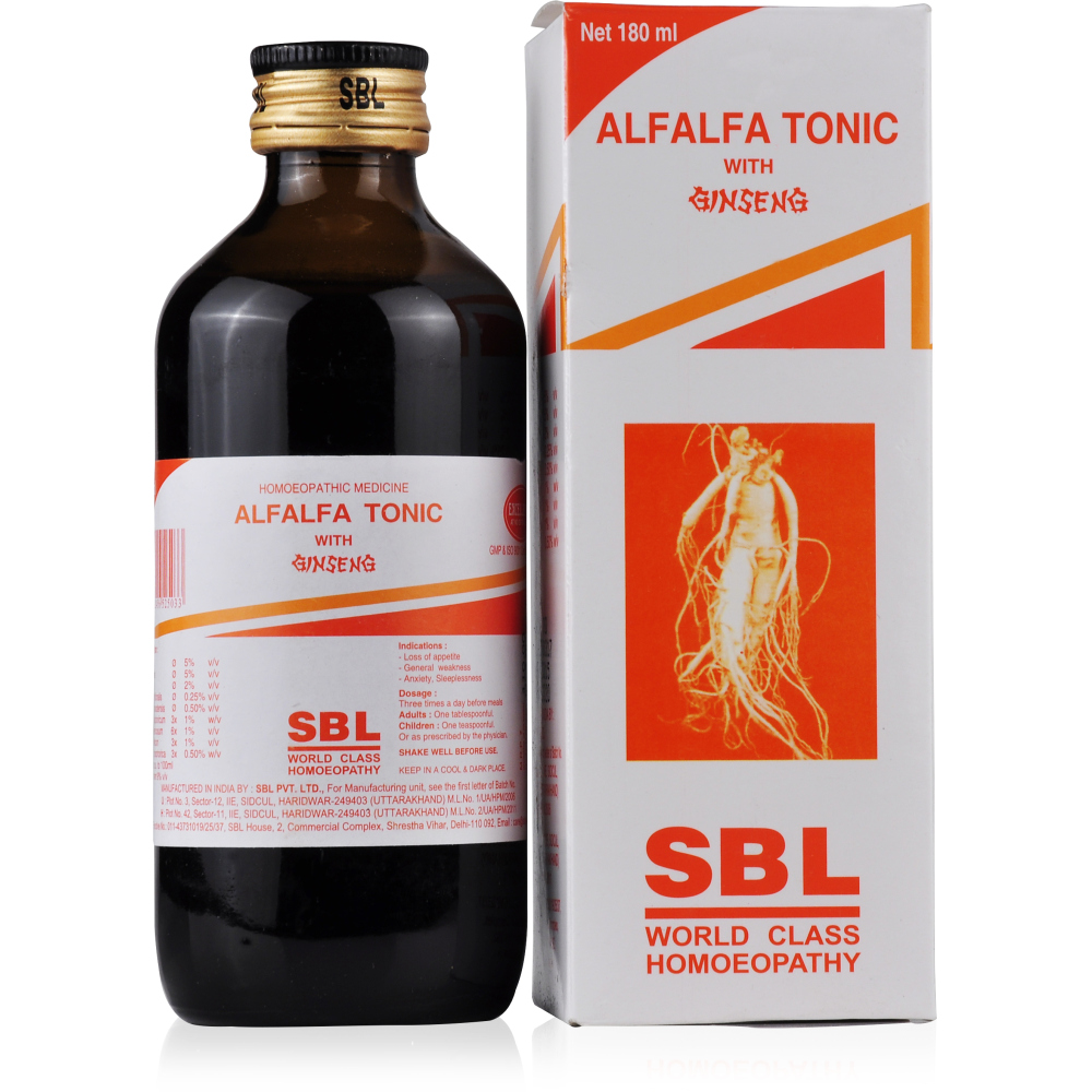 BUY SBL Alfalfa Tonic 180ml DISCOUNT 55% OFF COD | Homeonherbs SBL Alfalfa Tonic 180ml