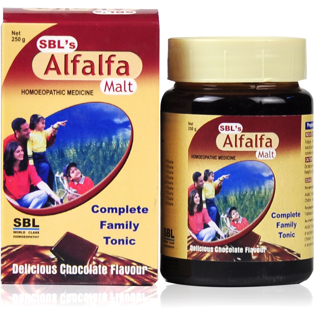 BUY SBL Alfalfa Malt 250g DISCOUNT 55% OFF COD | Homeonherbs SBL Alfalfa