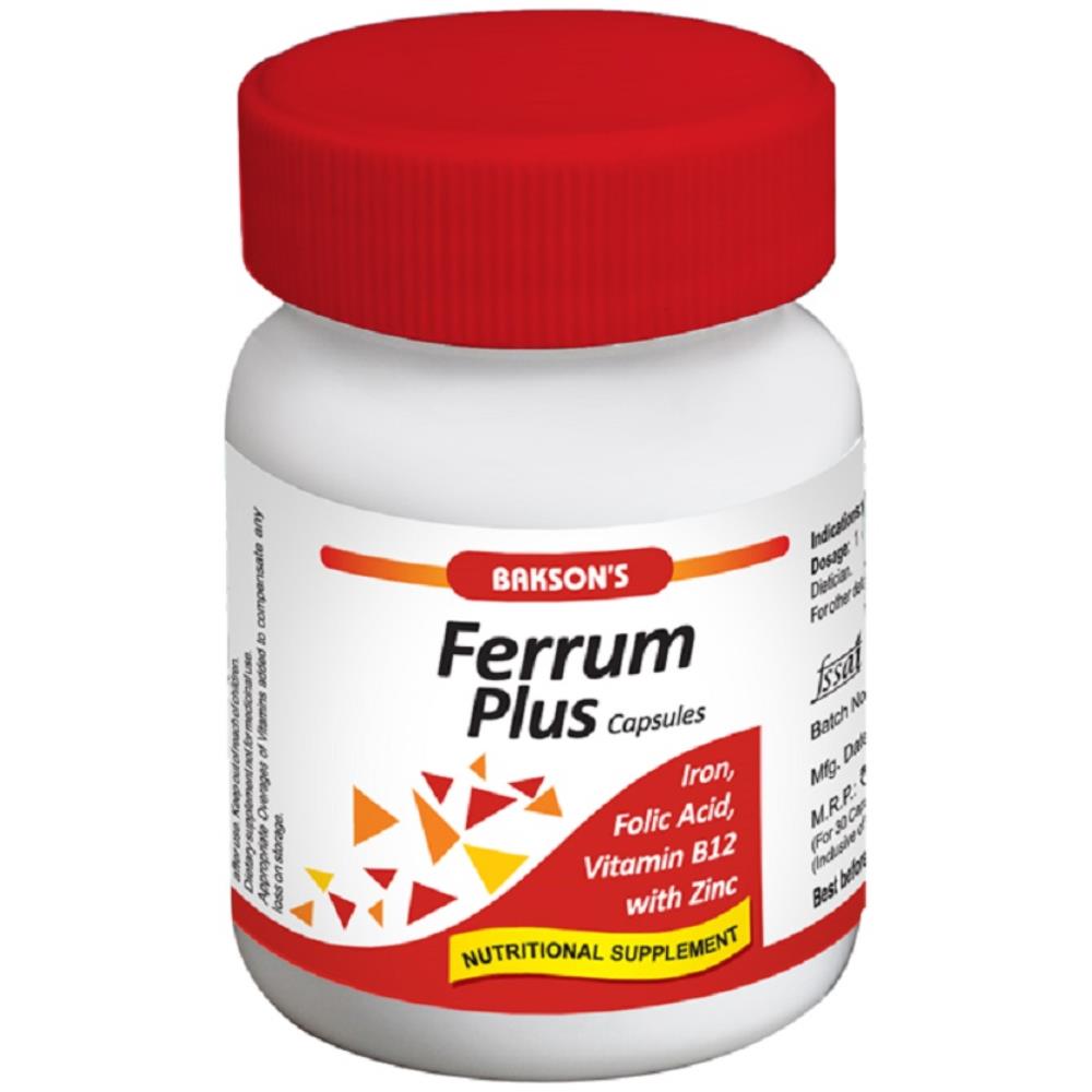 Bakson Ferrum Plus Capsules 30caps Bakson Ferrum Plus Capsules 30caps
