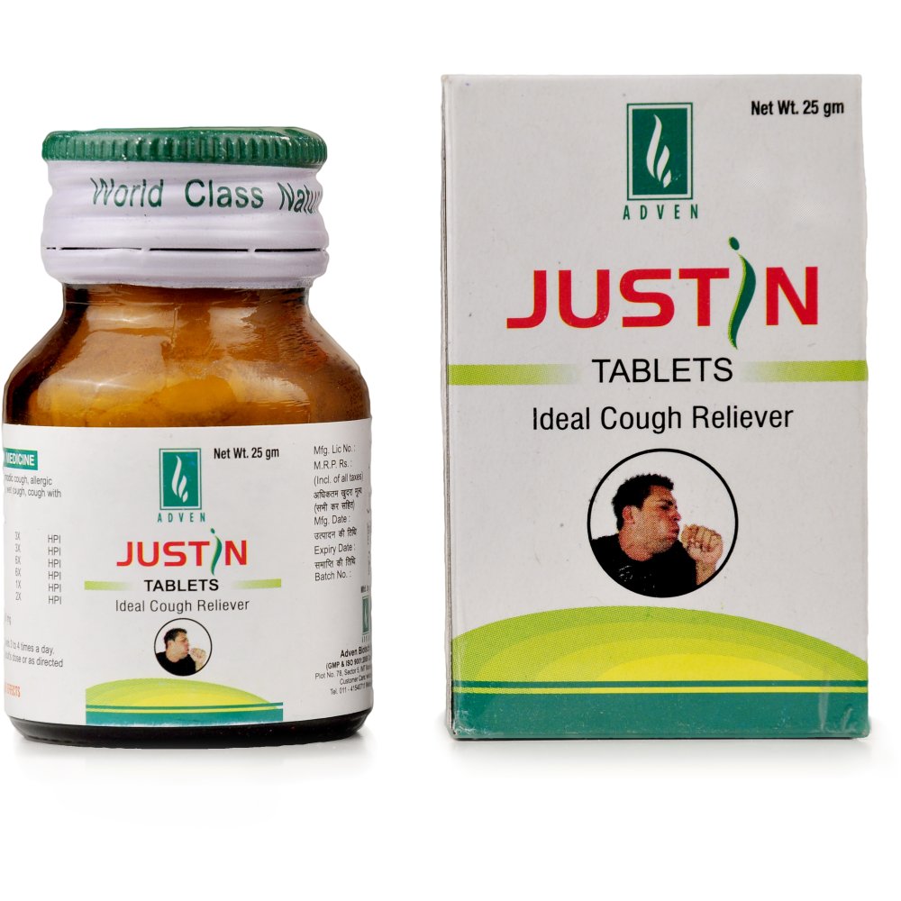 Adven Justin Cough Tablet 25g Adven Justin Cough Tablet 25g
