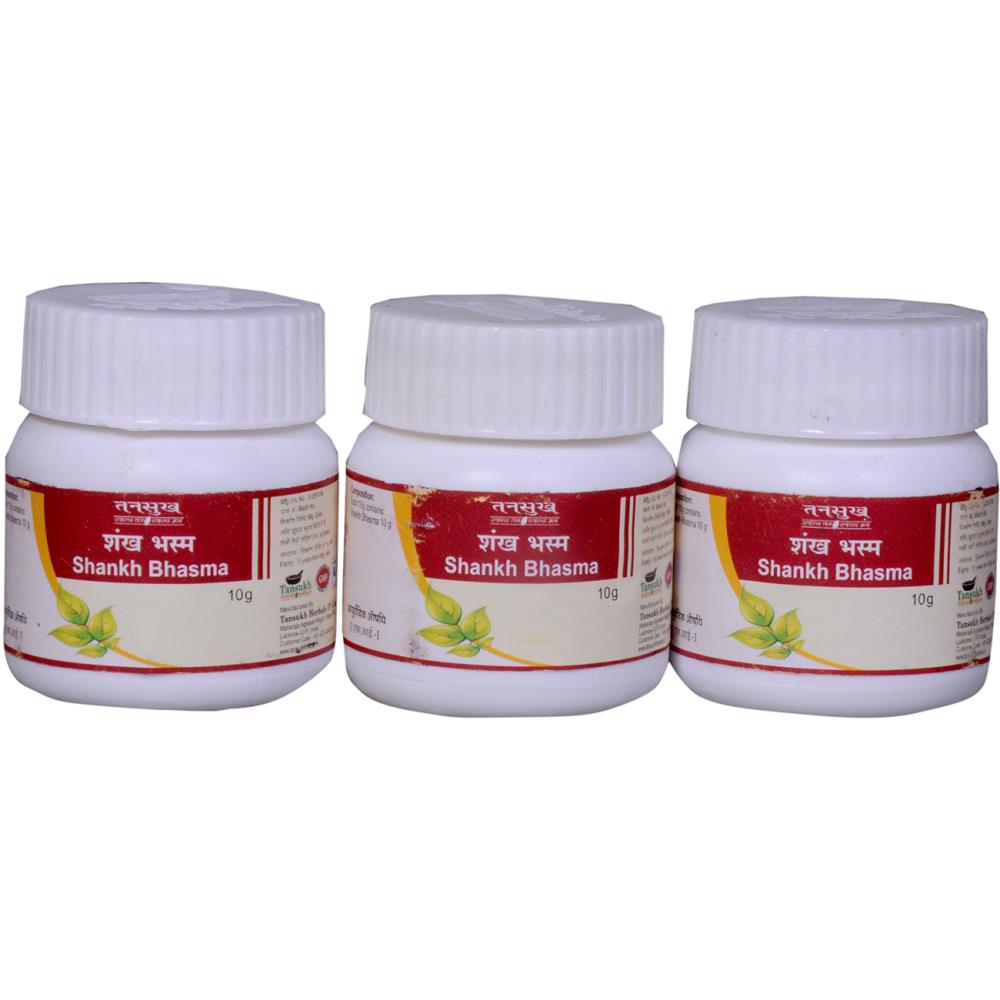Tansukh Shankh Bhasma 10g, Pack of 3