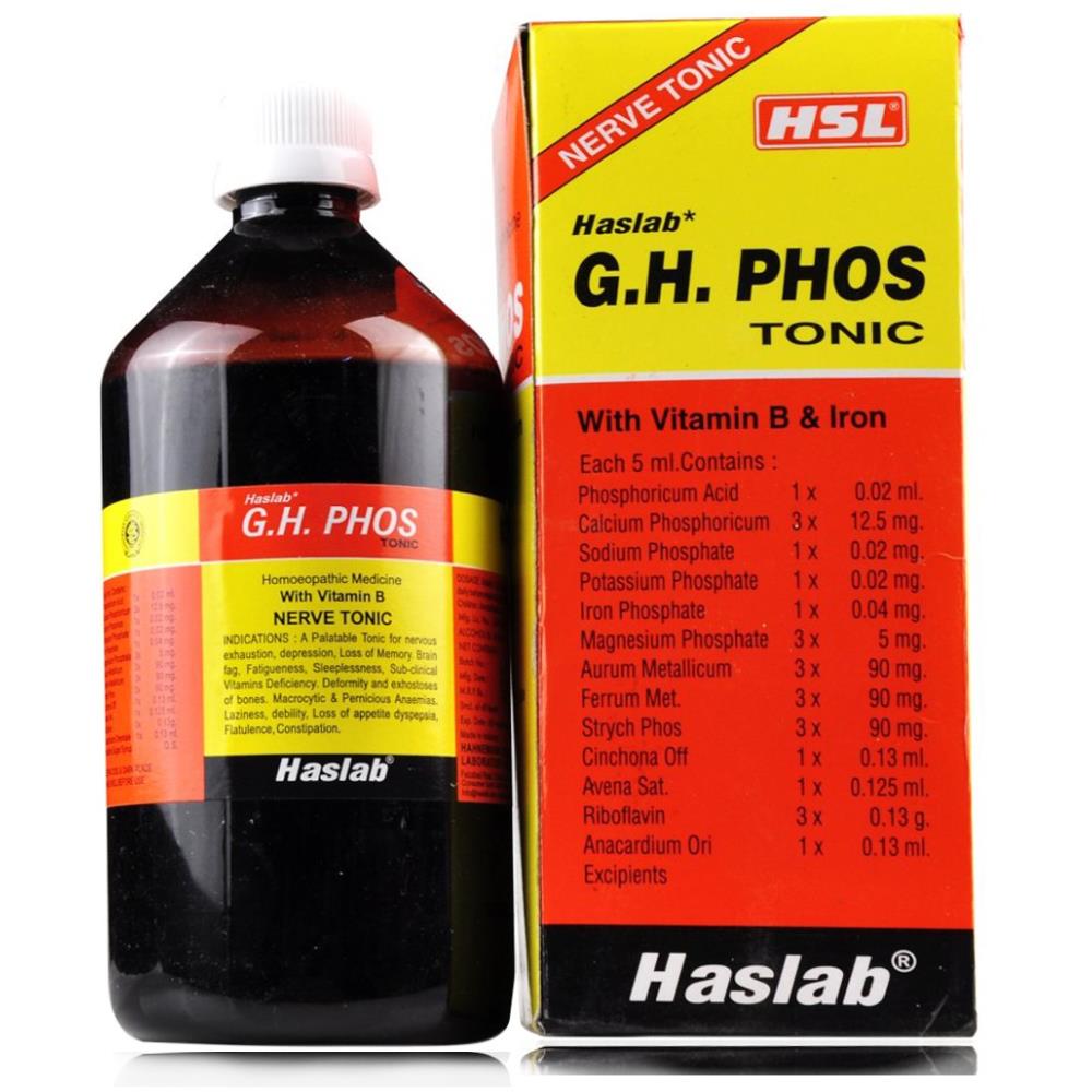 Haslab G H Phos Tonic with Vitamin B and Iron 450ml