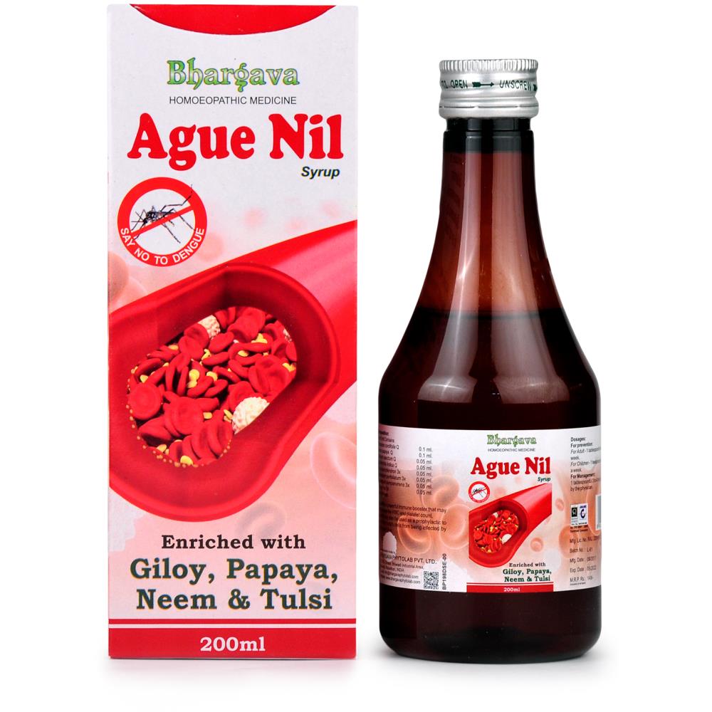 Dr. Bhargava Ague Nil Syrup with Giloy, Papaya, Neem and Tulsi 200ml