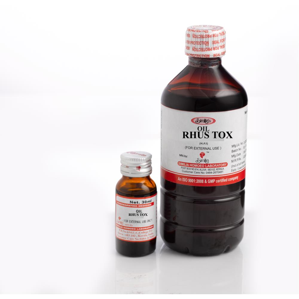 Similia India Rhus Tox Oil 450ml Similia India Rhus Tox Oil 450ml