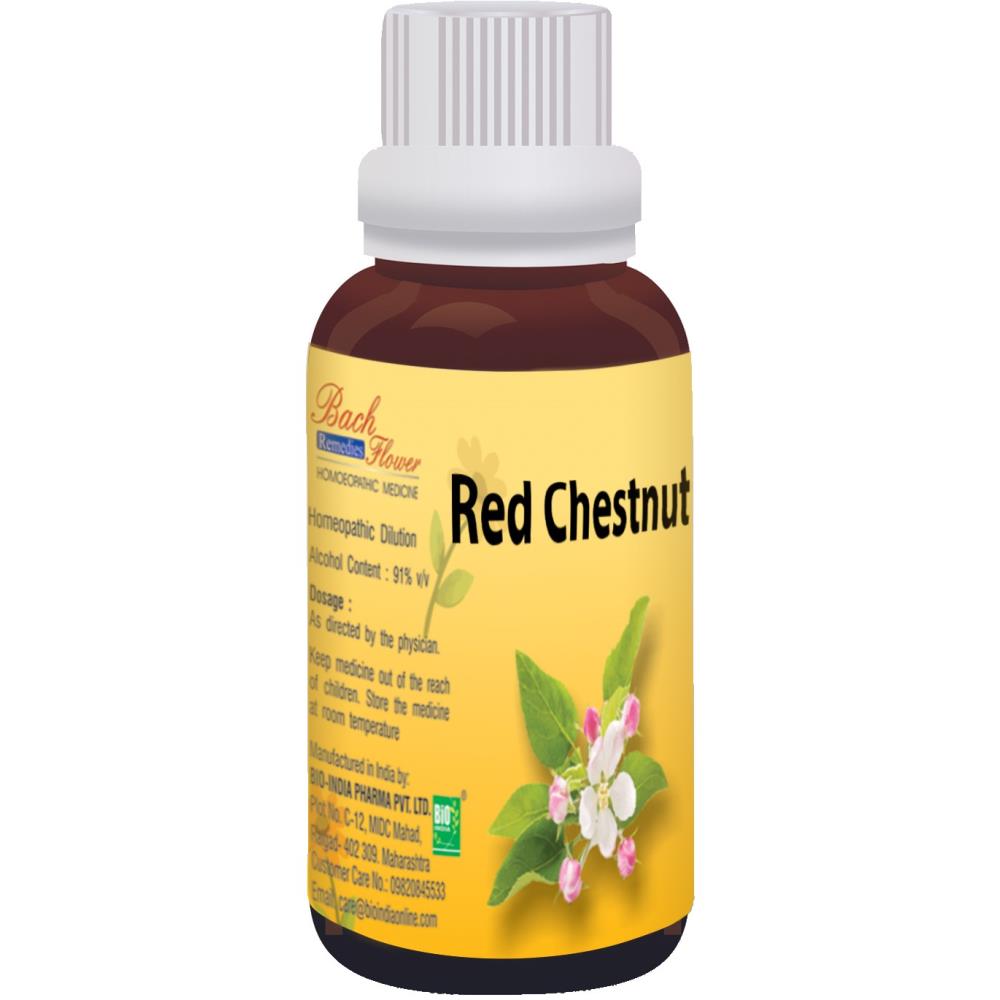 Bio India Bach Flower Red Chestnut 100ml Bio India Bach Flower Red Chestnut 100ml