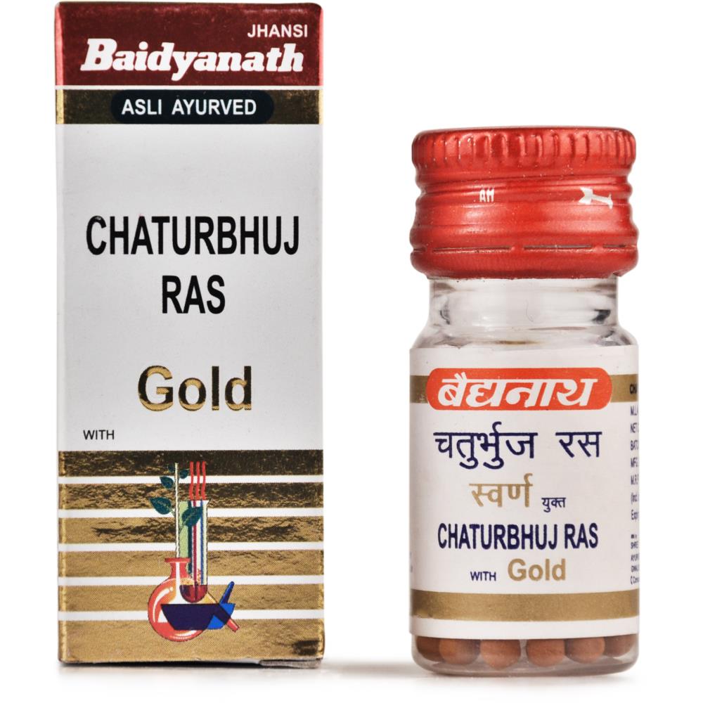 Baidyanath Chaturbhuj Ras Swarna Amber Yukta 1g