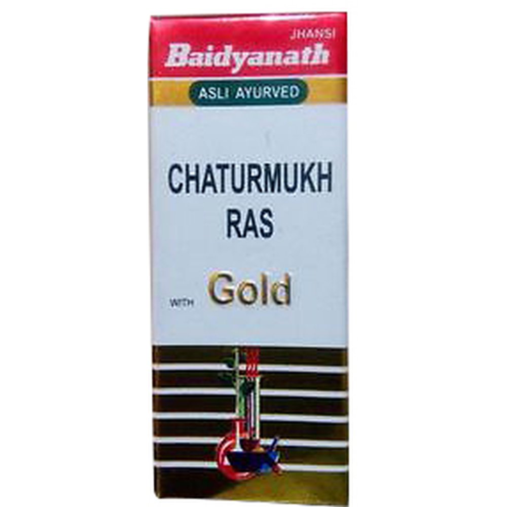 Baidyanath Chaturmukh Ras Swarna Yukta 10tab
