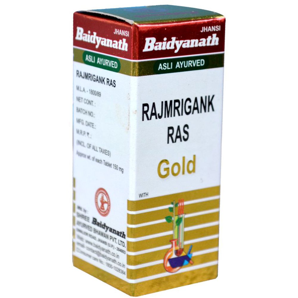 Baidyanath Rajmrigank Ras Swarna Yukta 10tab