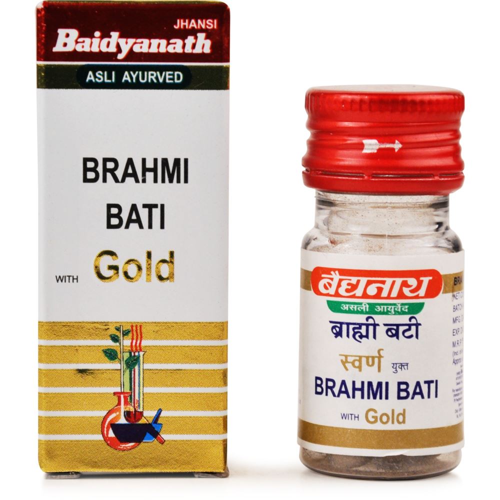 Baidyanath Brahmi Vati Swarna Moti Kesar Yukta 25tab