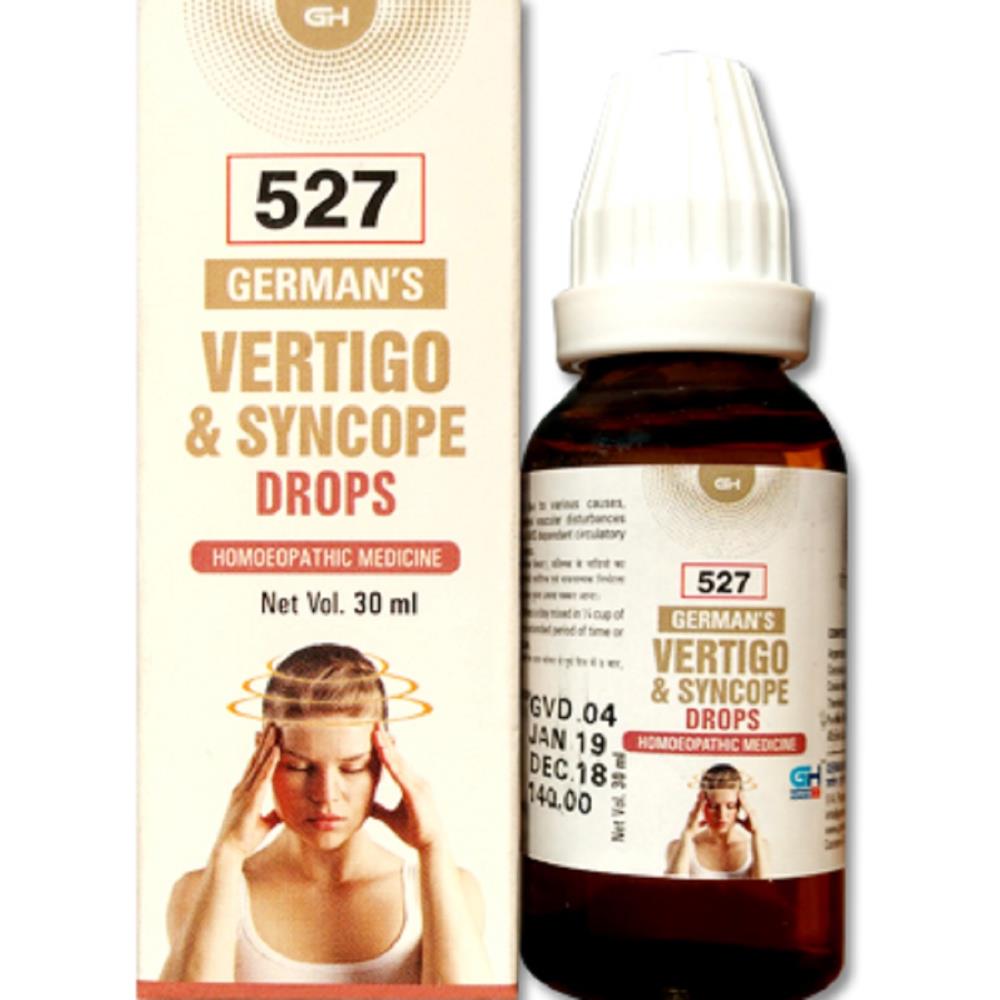 German Homeo Care & Cure Vertigo & Syncope Drops 527 30ml