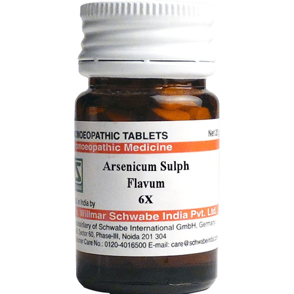 Willmar Schwabe India Arsenicum Sulph Flavum  6X 20g