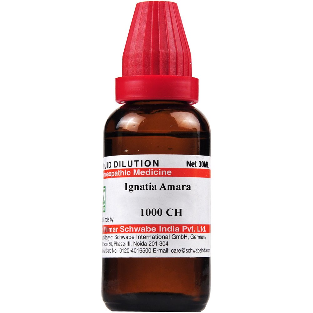 Willmar Schwabe India Ignatia Amara 1M 1000 CH 30ml Willmar Schwabe India Ignatia Amara 1M 1000 CH 30ml