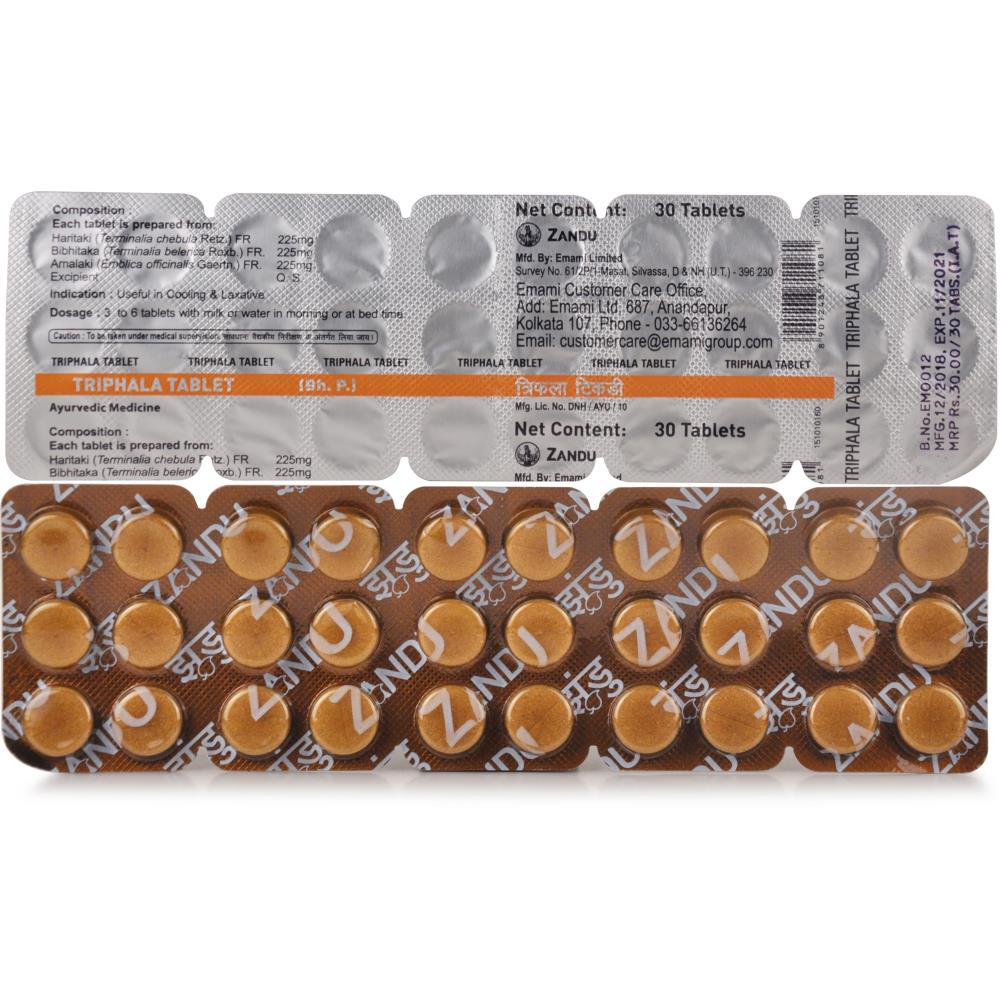 Zandu Triphala Tablet 30tab