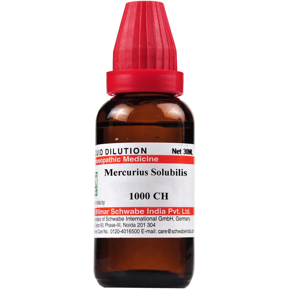 Willmar Schwabe India Mercurius solubilis 1M 1000 CH 30ml