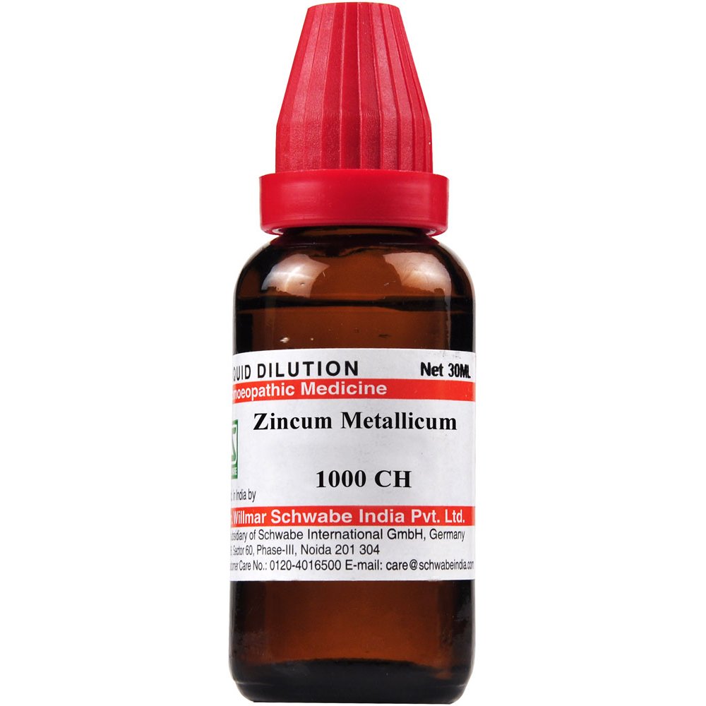Willmar Schwabe India Zincum metallicum 1M 1000 CH 30ml